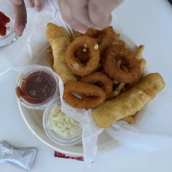 Island Fish & Chips - 2 item Calamari and fish - Seafood Near Me - Waikoloa, Hawaii Island Fish & Chips - 2 item Calamari and fish - Seafood Near Me - Waikoloa, Hawaii