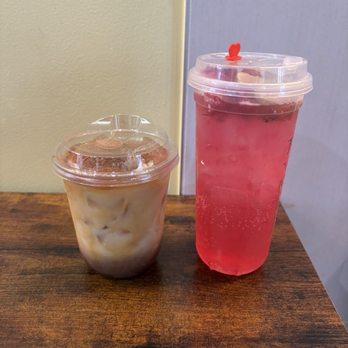 Le Kream - Tiramisu latte and dragon fruit & limeade - Desserts Near Me - Rowland Heights, California Le Kream - Tiramisu latte and dragon fruit & limeade - Desserts Near Me - Rowland Heights, California