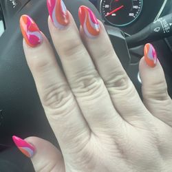 Nails By Lindsay - The second manicure I got there, done by Steven from a photo inspiration I found online.