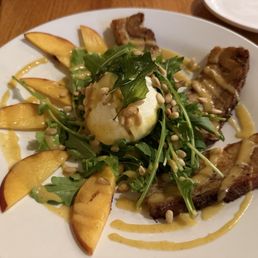 Pork belly with burrata
