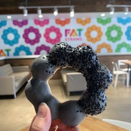 Black sesame donut