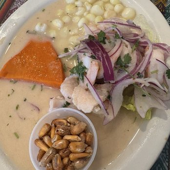 Mucho Gusto - Ceviche de pescado y camarón - Peruvian Near Me - Fontana, California