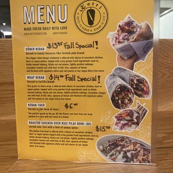 Kotti Berliner Doner Kebab - Menu - Wraps Near Me - New York, New York Kotti Berliner Doner Kebab - Menu - Wraps Near Me - New York, New York