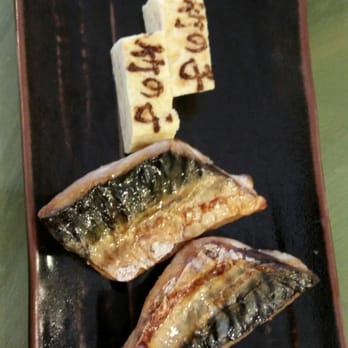 Takenoko Sushi - Saba! With their logo on the egg! AMAZING! - Japanese Near Me - Hilo, Hawaii Takenoko Sushi - Saba! With their logo on the egg! AMAZING! - Japanese Near Me - Hilo, Hawaii