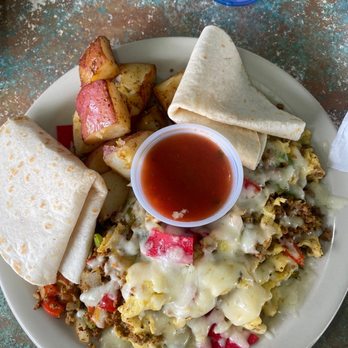 Café Brazil - Migas with chorizo - Breakfast & Brunch Near Me - Dallas, Texas