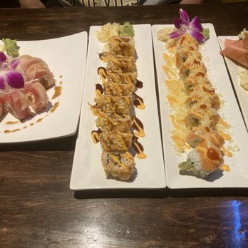 PB Sushi - X-girlfriend, spicy crispy, salmon lemon, Eel Hand Roll, Spicy Scallop Hand Roll - Sushi Bars Near Me - San Diego, California PB Sushi - X-girlfriend, spicy crispy, salmon lemon, Eel Hand Roll, Spicy Scallop Hand Roll - Sushi Bars Near Me - San Diego, California