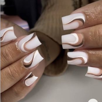 Lush Nails & Spa - The design I wanted but in a red theme scheme - Waxing Near Me - San Marcos, Texas