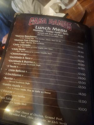 Menu photo 8 Casa Ramos Heber, AZ