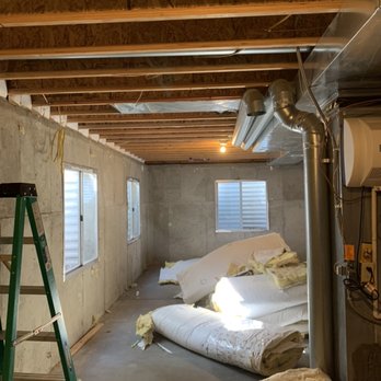 Jesus Insulation - Removing old insulation from Basement foundation walls - Insulation Installation Near Me - Denver, Colorado