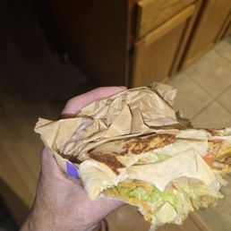 Meatless crunchwrap not so supreme Meatless crunchwrap not so supreme