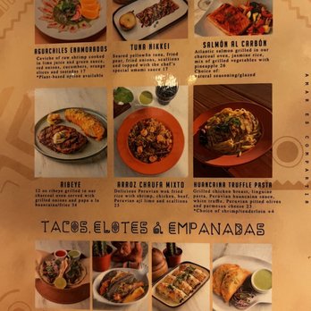 Amar - Menu - Peruvian Near Me - El Paso, Texas