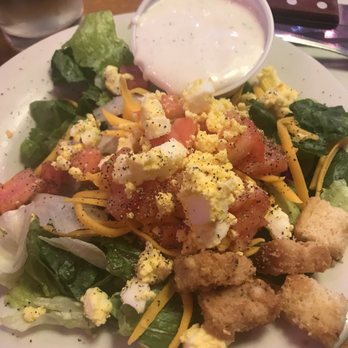 Texas Roadhouse - House salad, with homemade ranch. Yum! Their croutons are homemade and perfect! - Steakhouses Near Me - Shiloh, Illinois Texas Roadhouse - House salad, with homemade ranch. Yum! Their croutons are homemade and perfect! - Steakhouses Near Me - Shiloh, Illinois