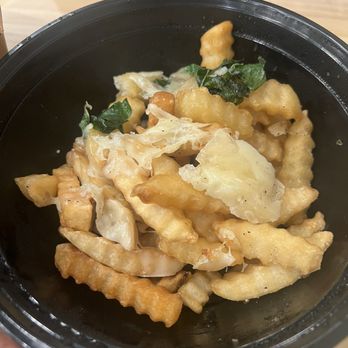 Coco Bay Kitchen & Tea House - Garlic Parmesan fries...a huge disappointment. - Bubble Tea Near Me - Waldorf, Maryland