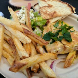 Allied Gardens Sunday Market - Greek food. Wild caught salmon plate ($13).