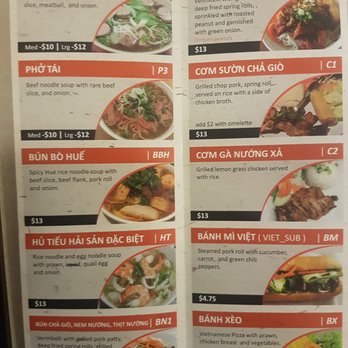 Pho 54 - Menu Inside - Vietnamese Near Me - Courtenay, British Columbia