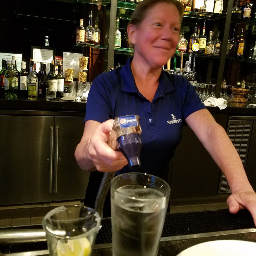 Packers Kitchen + Bar - Susan at work...shes the only reason we stayed....disclosure....she has great personality. - Seafood Near Me - Blaine, Washington Packers Kitchen + Bar - Susan at work...shes the only reason we stayed....disclosure....she has great personality. - Seafood Near Me - Blaine, Washington