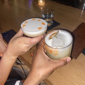 Odd Sister - I forgot the drink on the left but the margarita picante is in the right - Cocktail Bars Near Me - New York, New York Odd Sister - I forgot the drink on the left but the margarita picante is in the right - Cocktail Bars Near Me - New York, New York