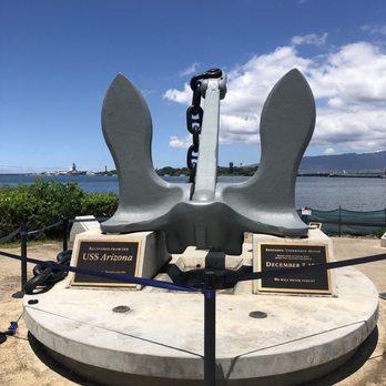Pearl Harbor - One of the anchors from USS Arizona - Visitor Centers Near Me - Honolulu, Hawaii