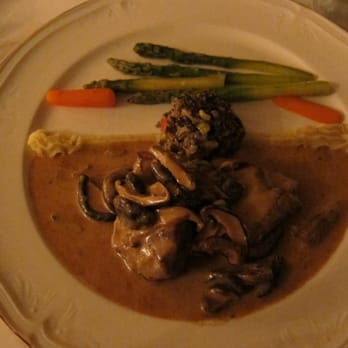 La Foret - Veal, auteed with shiitake mushrooms, cream & calvados brandy - French Near Me - San Jose, California