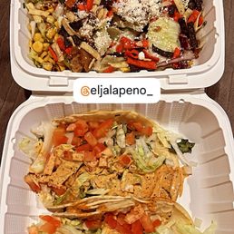 Grilled Chicken Salad & Shrimp Tacos Grilled Chicken Salad & Shrimp Tacos