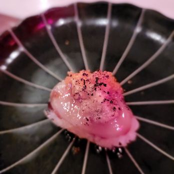 U Omakase - 13th Course- Baby Marilyn- Hokkaido Scallop/Hotate/帆立貝, tobiko caviar, and eel sauce. Signature dish. Outstanding - Japanese Near Me - Brooklyn, New York U Omakase - 13th Course- Baby Marilyn- Hokkaido Scallop/Hotate/帆立貝, tobiko caviar, and eel sauce. Signature dish. Outstanding - Japanese Near Me - Brooklyn, New York