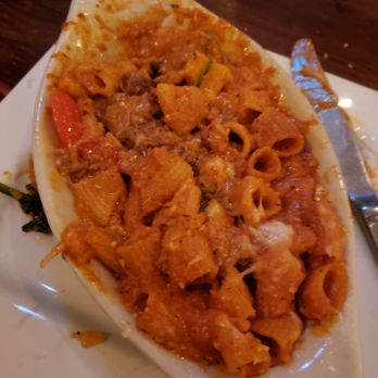 Placido's Pasta Shop - Braised pork rigatoni in house marinara with just all kinds of cheeses and fresh sliced cherry tomatoes absolutely delicious..only 19.00.. - Pasta Shops Near Me - Eugene, Oregon Placido's Pasta Shop - Braised pork rigatoni in house marinara with just all kinds of cheeses and fresh sliced cherry tomatoes absolutely delicious..only 19.00.. - Pasta Shops Near Me - Eugene, Oregon