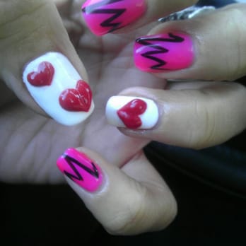 Holly Nails Spa - Gel manicure with nail art and 3D art. $36 done by Maggie. - Nail Salons Near Me - Temple City, California