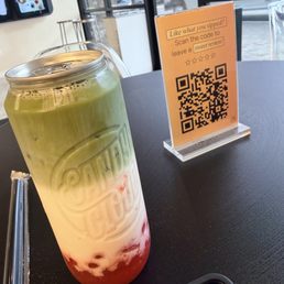 Strawberry Matcha Latte