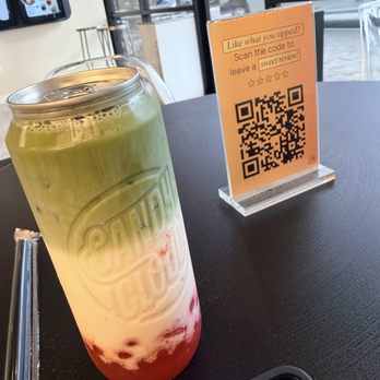 Candy Cloud - Strawberry Matcha Latte - Coffee & Tea Near Me - Jacksonville, Florida