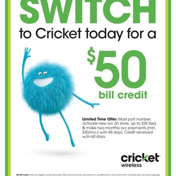 Cricket Wireless Authorized Retailer - $50 Switcher Credit starts TODAY 5/26/17! Customers port-in to Cricket will receive a $50 credit on their bill. - Mobile Phones Near Me - Fremont, California