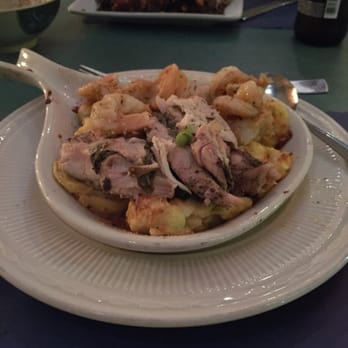 Bamboo Fire Cafe - Jerk chicken with Shrimp Mac and Cheese! Yum! - Caribbean Near Me - Delray Beach, Florida