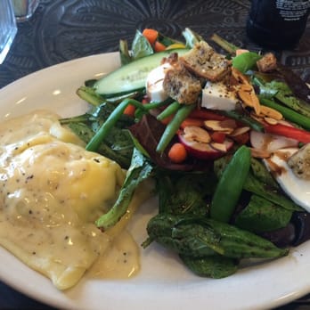 Cafe Chocolade - Ravioli and salad for lunch - Bakeries Near Me - Oakdale, Pennsylvania