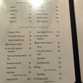 Back 40 - Drink menu - Comfort Food Near Me - North Kingstown, Rhode Island