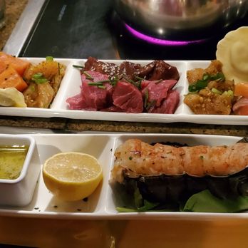 The Melting Pot - Entree land and see with lobster - Fondue Near Me - Portland, Oregon