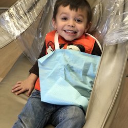 Rushi Panchal, DDS - My three year getting his teeth cleaned for the very first time.