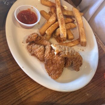 Grizzly Cafe - Children cub chicken tenders (forgot to get a before picture) - American Near Me - Wrightwood, California Grizzly Cafe - Children cub chicken tenders (forgot to get a before picture) - American Near Me - Wrightwood, California