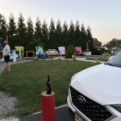 Huge colorful chairs