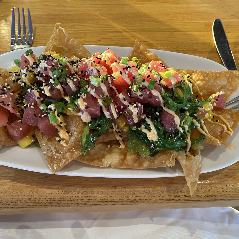 Oceanic - Ahi tuna poke nacho appetizer - Seafood Near Me - Wrightsville Beach, North Carolina Oceanic - Ahi tuna poke nacho appetizer - Seafood Near Me - Wrightsville Beach, North Carolina