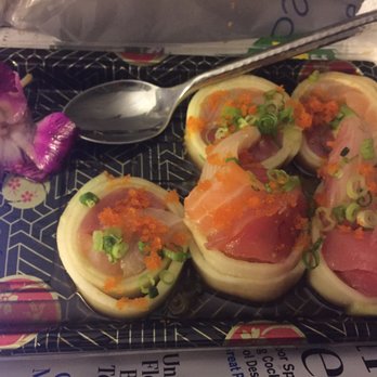 Asian Harbor - Takeout naruto rainbow roll--great for low carb diet. Yes, are with spoon (no chopsticks or ginger/wasabi in bag). 6 pieces. - Asian Fusion Near Me - Indianapolis, Indiana