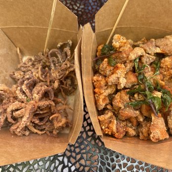 Ume Tea - Spicy popcorn chicken and octopus - Bubble Tea Near Me - Mountain View, California Ume Tea - Spicy popcorn chicken and octopus - Bubble Tea Near Me - Mountain View, California