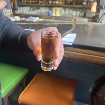 Trick Dog - All in one pickle back shot - Cocktail Bars Near Me - San Francisco, California Trick Dog - All in one pickle back shot - Cocktail Bars Near Me - San Francisco, California