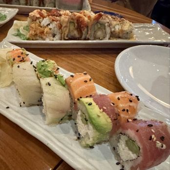 moto imōto - Rainbow Roll & Lobster + Shrimp Roll - Pan Asian Near Me - St. Charles, Illinois