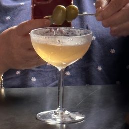 Dirty Blue Martini
