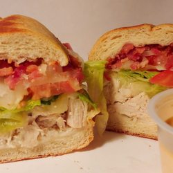 Mama Mary's Pizza - Toledo - Chicken bacon ranch sub with Cajun ranch dressing on the side.