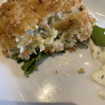 Entre-Côte Riverin - Inside of Crab cake $13 CAD - Steakhouses Near Me - Quebec City, Quebec Entre-Côte Riverin - Inside of Crab cake $13 CAD - Steakhouses Near Me - Quebec City, Quebec