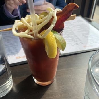 Orenda Cafe - Bloody with this cool string cheese - Breakfast & Brunch Near Me - Milwaukee, Wisconsin