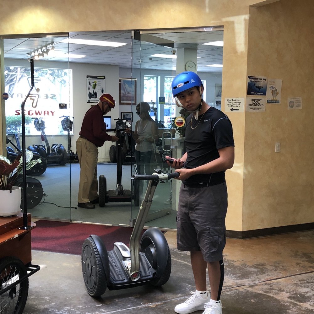 Silicon Segway - In the store getting ready - Tours Near Me - Pacifica, California Silicon Segway - In the store getting ready - Tours Near Me - Pacifica, California