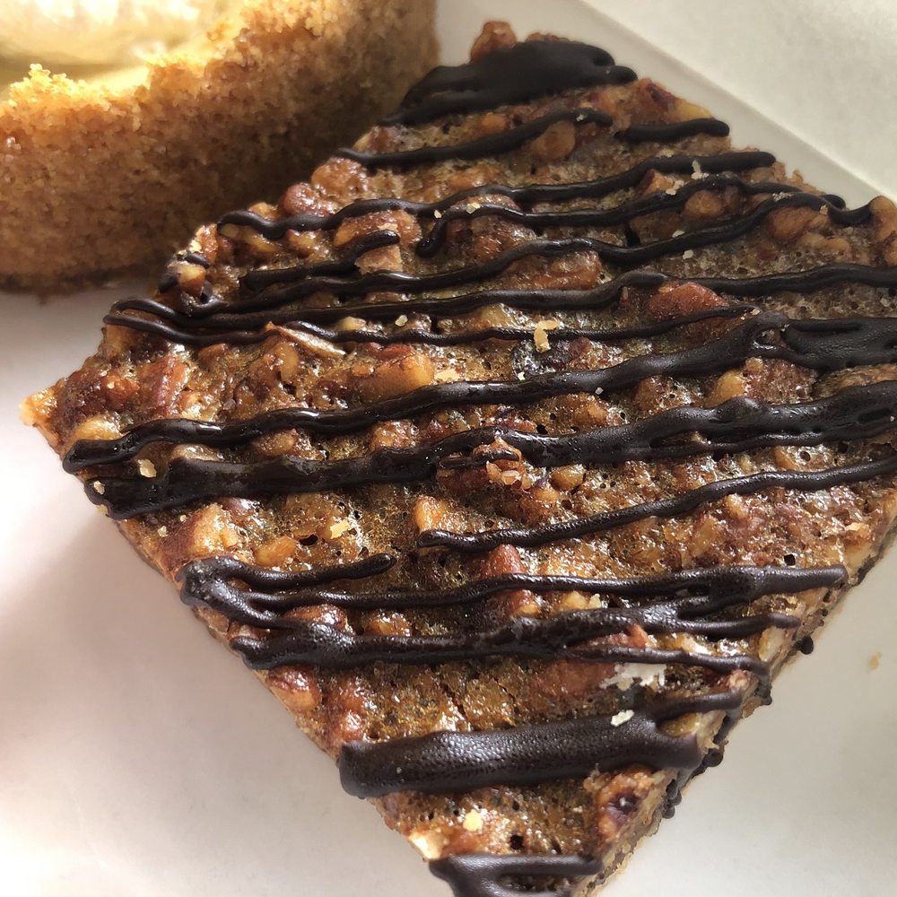 Wildflour Pastry - Pecan Chocolate Bar - Desserts Near Me - Charleston, South Carolina Wildflour Pastry - Pecan Chocolate Bar - Desserts Near Me - Charleston, South Carolina