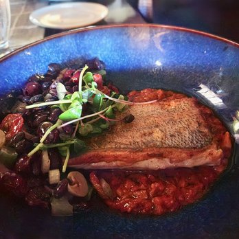 Bijou Restaurant - a blue bowl of food - French Near Me - Stratford, Ontario