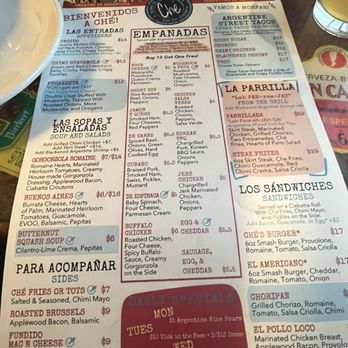 Ché O'Bryonville - Menu - Tapas Bars Near Me - Cincinnati, Ohio Ché O'Bryonville - Menu - Tapas Bars Near Me - Cincinnati, Ohio
